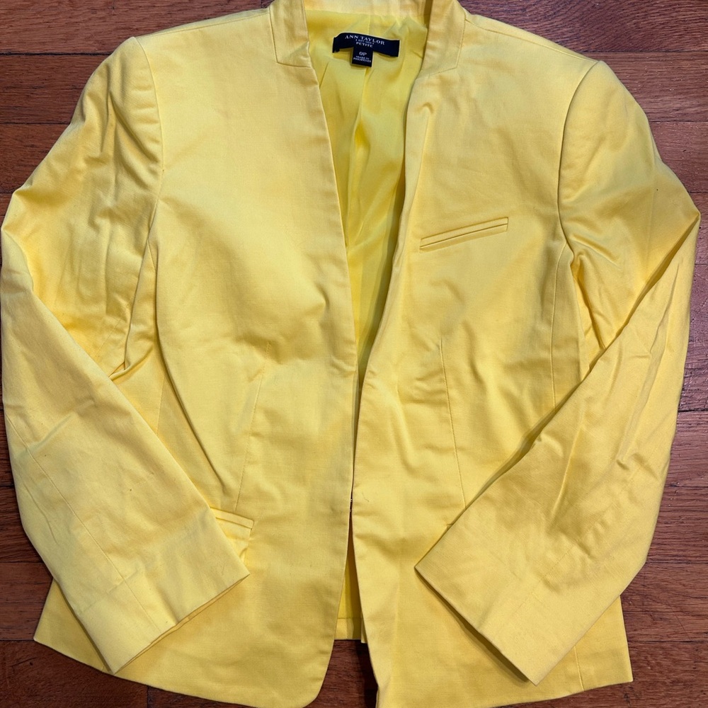 Ann Taylor Yellow Blazer